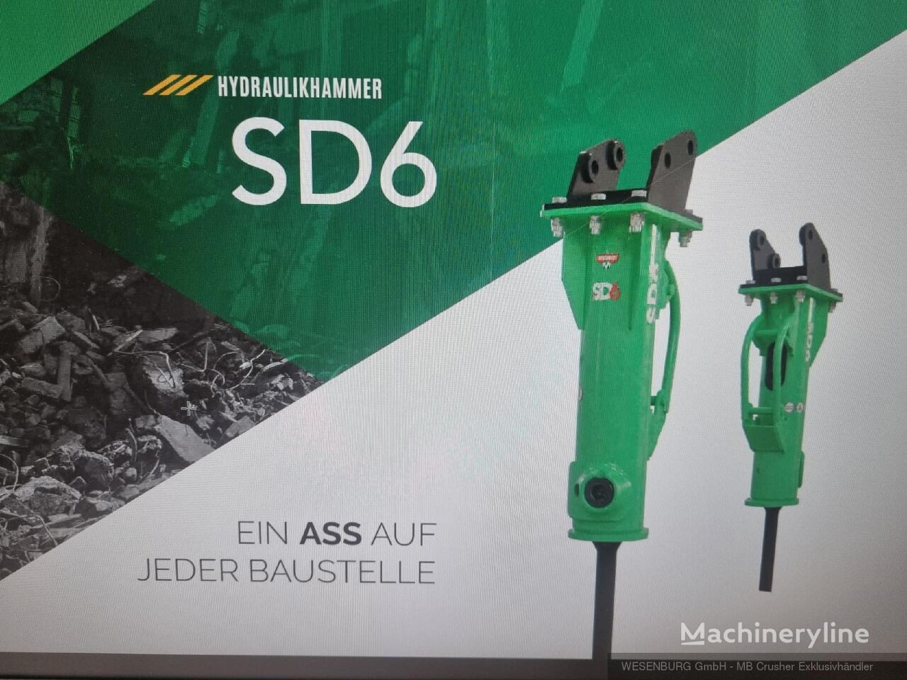 Montabert SD6 martillo hidráulico nuevo