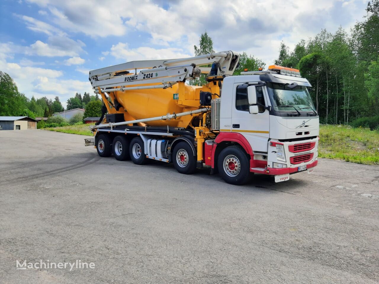 Imer SCP 60/55    en el chasis Volvo FM 420 bomba de hormigón