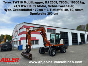 Terex TW110 Mobilbagger Schwenkarm SW 4 Löffel excavadora de ruedas