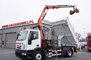 IVECO Eurocargo 160E22 EEV Dump truck / Bortmatic / Crane FASSI F95A.0 grúa móvil