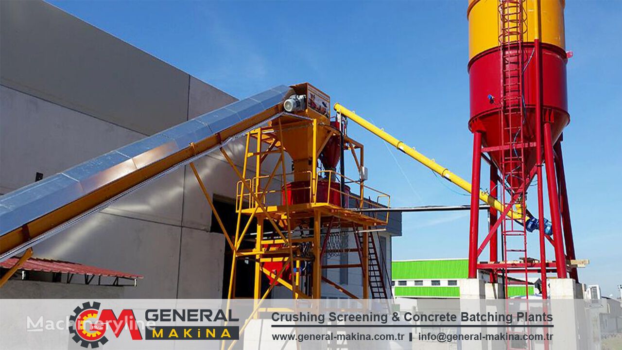 General Makina Best Price Concrete Batching Plant planta de hormigón nueva