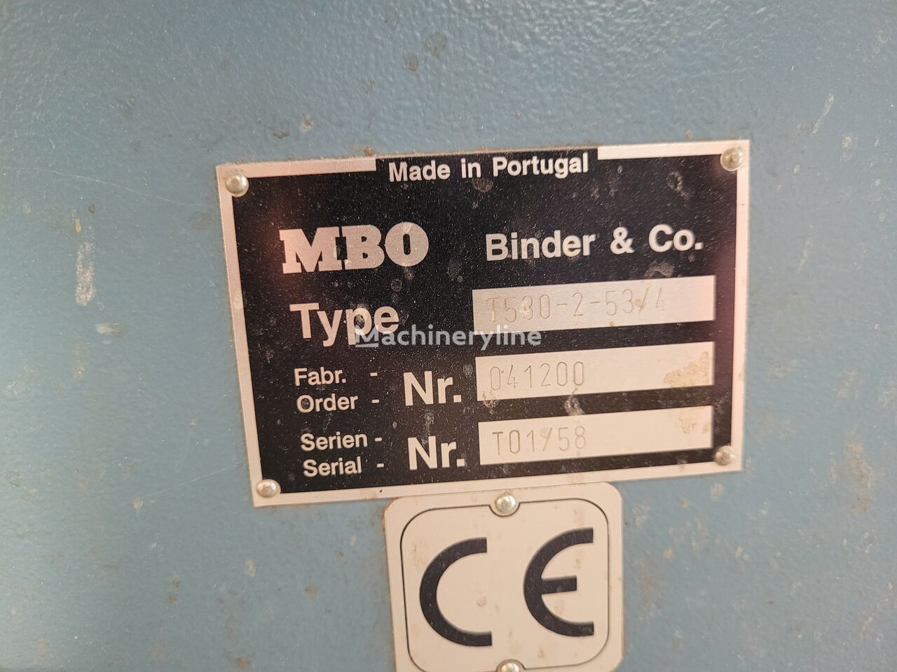 MBO T530-R máquina plegadora
