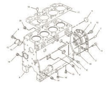 Caterpillar 4760696 bloque de motor para excavadora